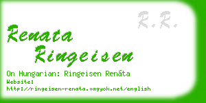 renata ringeisen business card
